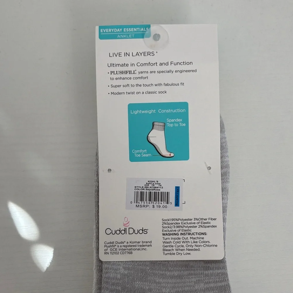 3 pack Cuddl Duds Women Plushfill White Socks with Red Dots